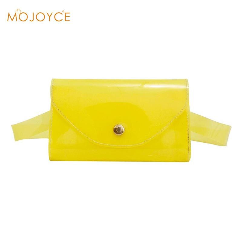 Riñonera nueva rosa para chica, bolso de viaje para playa, bandolera transparente: Yellow