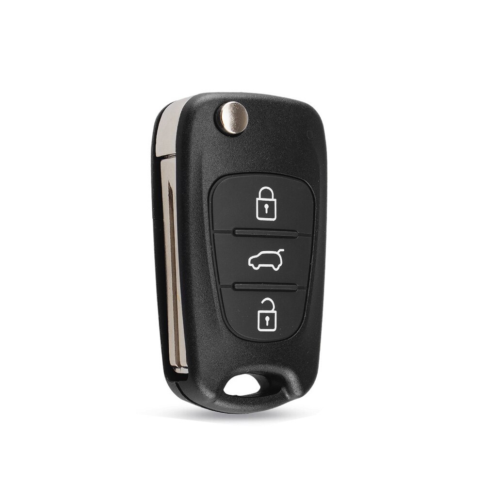 Flip Car Key Case 3 Button For Kia Ceed Picanto Sportage Smart Remote Fob Shell Cover Replacement With Uncut Blade