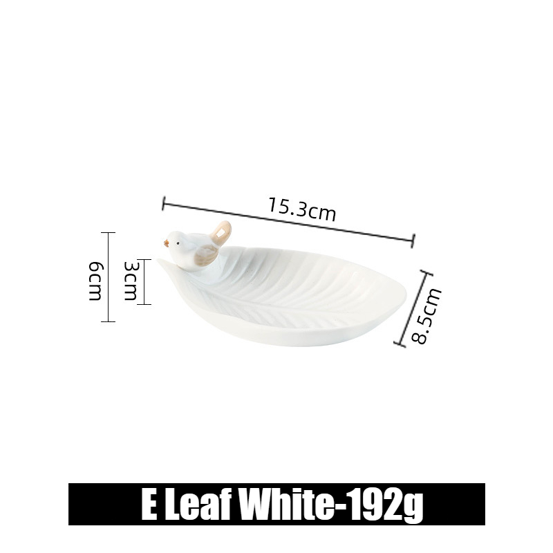 Nette Vogel Tablett Keramik Schmuck Lagerung Tabletts Kreative Regal Dim Sum Dessert Platte Wohnkultur Tee Tisch Desktop Dekoration Schüssel: Mehrfarbig