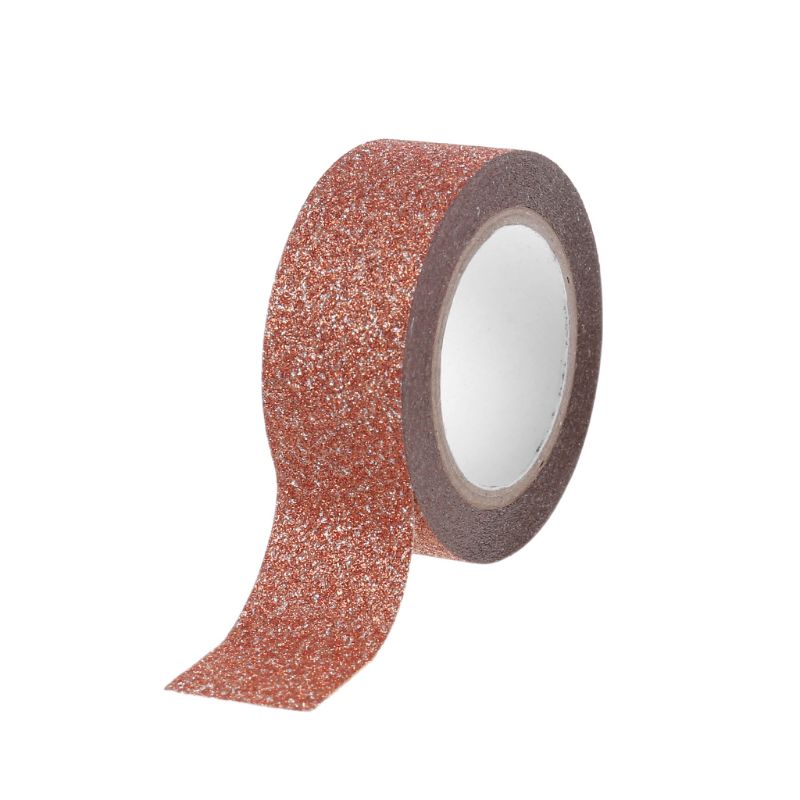 OOTDTY Gymnastic Tape Rhythmic Gymnastics Decoration Holographic RG Prismatic Glitter Tape Hoops Stick: Orange