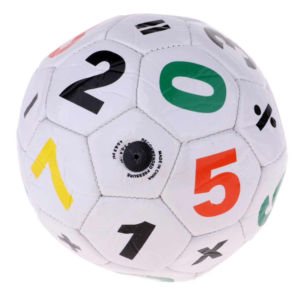 Prettyia-balón de fútbol oficial, talla 2, Unisex, niños: Blanco