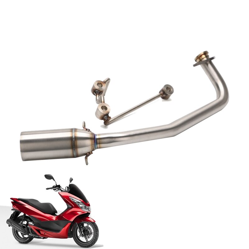 Pcx150 Pcx125 Muffler Exhaust Pipe System Motorcycle Without Muffler Mid Pipe Connect Tube for Honda PCX 125 PCX 150 10-19