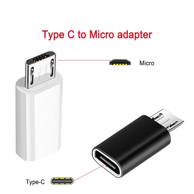 Adaptador de USB tipo C a Micro USB para Android, conector para teléfono inteligente, tableta, convertidor Micro USB macho a tipo C hembra, novedad de 2022
