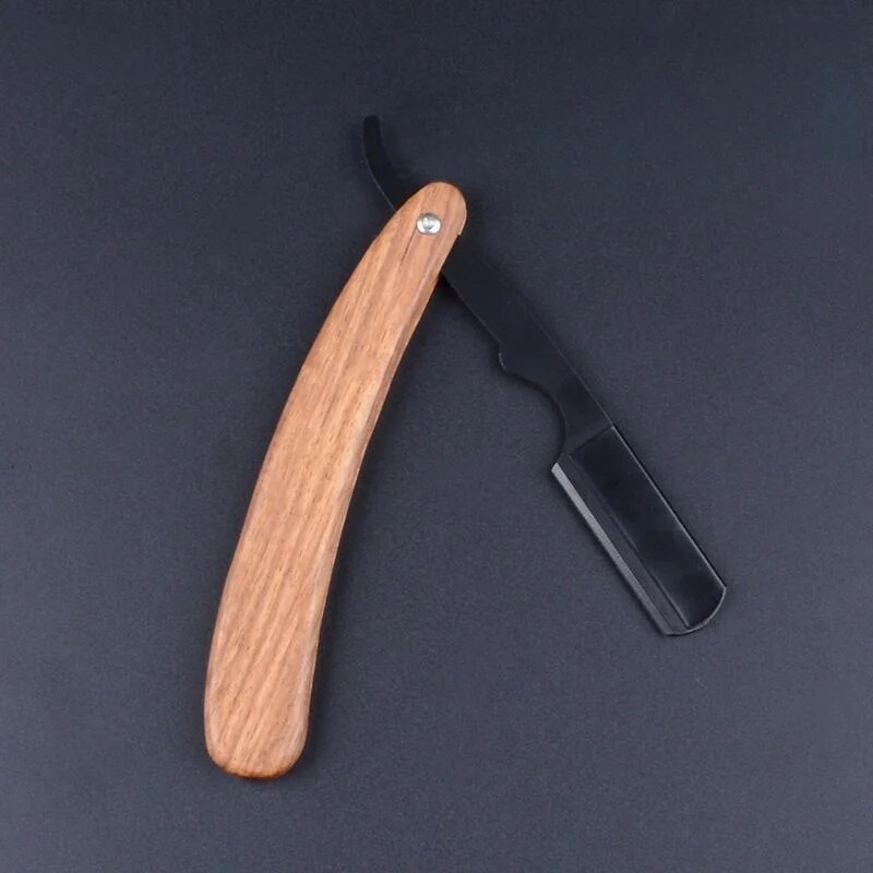 sales】Beard Shaver Rosewood Fold Stainless Steel Beard Shaver Shave The Face Portable Folding Shaver For Men
