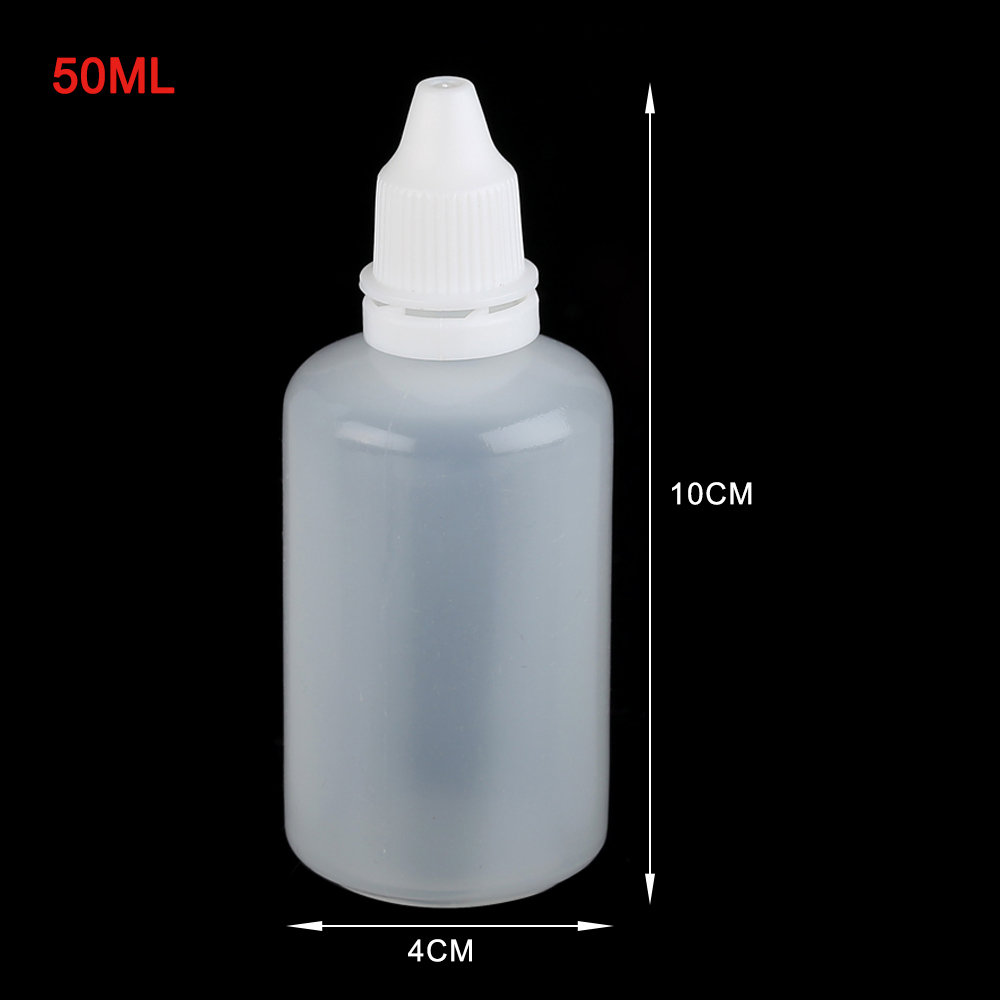 10 pc 30/50/100 ML Eye Vloeibare Lege Plastic Squeezable Dropper Flessen Sample Hervulbare Fles Reizen plastic Container