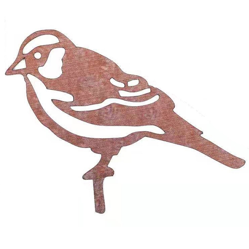 Metal Bird Silhouettes Stakes Garden Decorative Bird Sculpture for Backyard Yard Garden Adornment Gardening Ornaments: TypeC