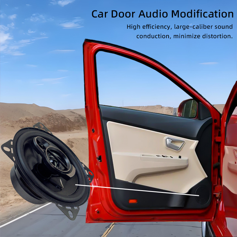 2 stks (2X280 W) 560 W 4 Inch HiFi Auto Luidsprekers HD Audio 3 Manier Coaxiale Luidsprekers Full Range Stereo Subwoofer Autodeur Luidspreker