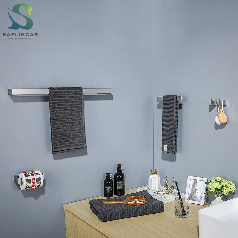 Bathroom Towel Rack Set Brushed Nickel