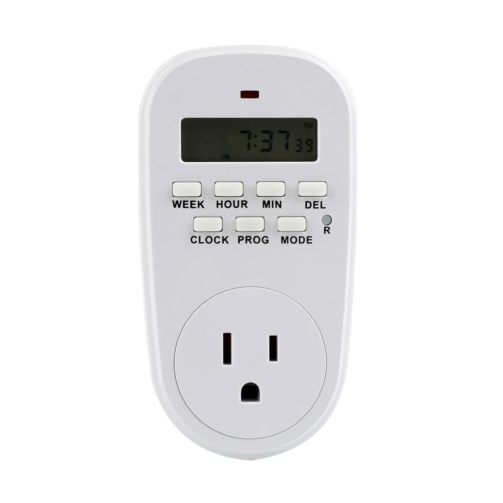 Eu/dk/us stik 24 timers programmerbar mekanisk timer ugentlig digital smart timing kontakt nedtælling automatisk sluk kontakt stik