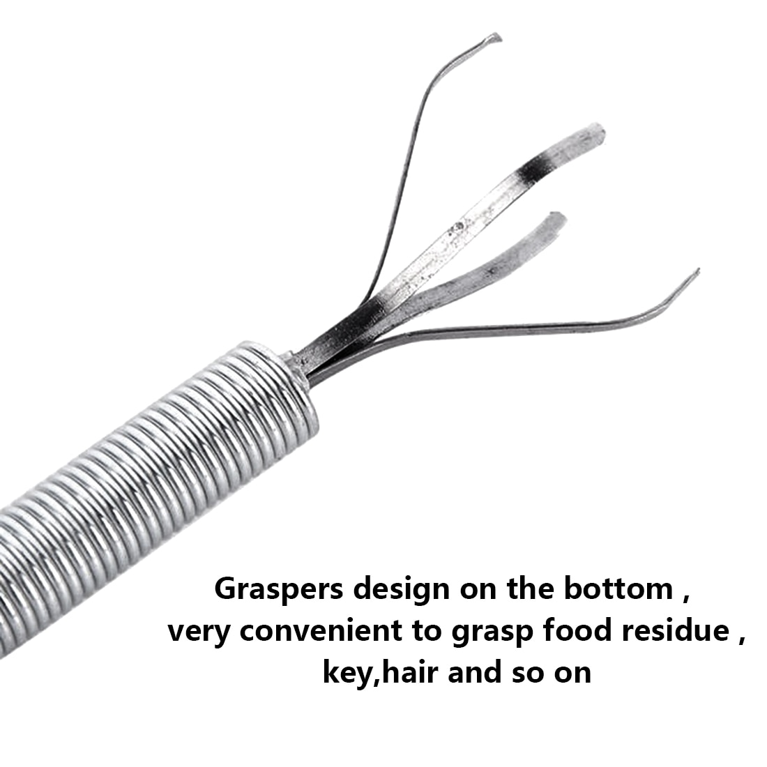 4 Claw 85cm Long Reach Flexible Pick Up Tool Spring Grip Narrow Bend Curve Grabber For Picking Up Nuts And Bolts