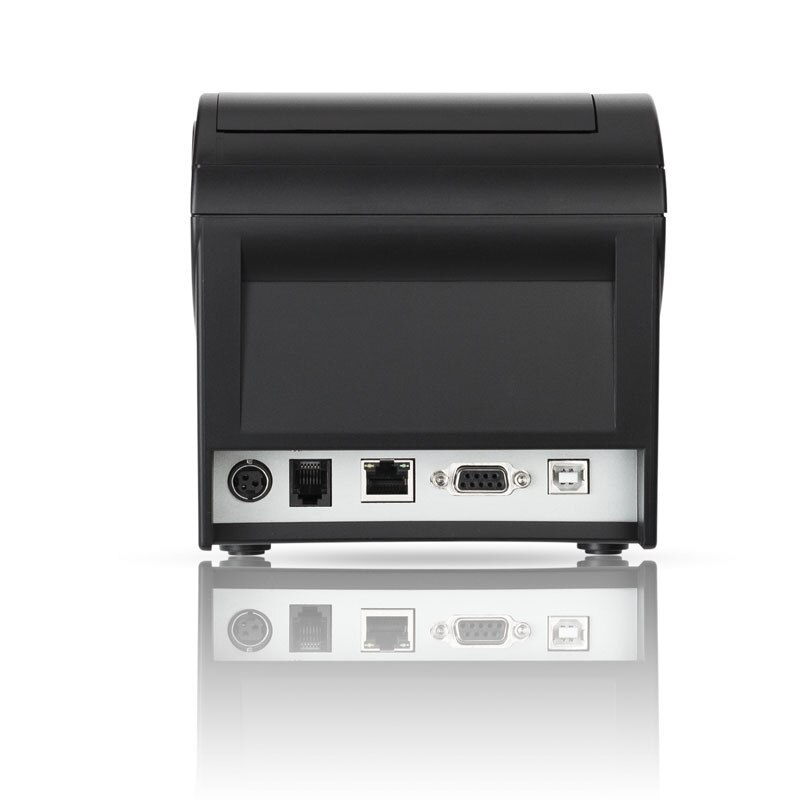 Hsprinter nice pos printer USB LAN port 80mm printer with cutter support 180mm/s printing speed HS-825UL