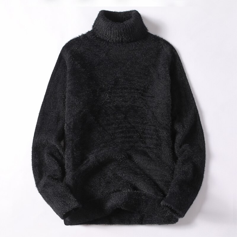 Winter dikke warme trui heren coltrui casual argyle heren truien zachte warme pullover heren breigoed merkkleding