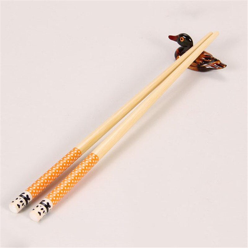 10 par pałeczki Sushi kije chińskie pałeczki bambusowe panda pałeczki wielokrotnego użytku zastawa stołowa jadalnia jedzenie pałeczki robić jedzenia na prezent