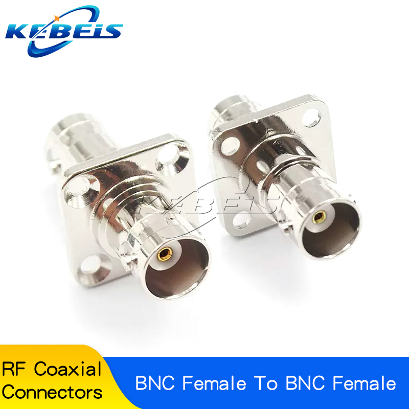 Conector BNC Q9 a BNC macho y hembra, Conector de ángulo recto de 90 grados, tipo T, divisor de 3 vías y 4 vías, adaptador RF doble macho y hembra, 1 piezas: Verde militar