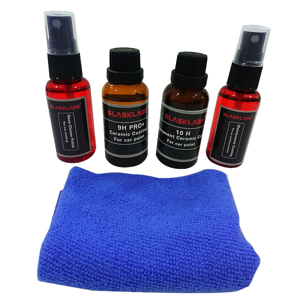 Double Coating Kit 9H 10H Auto Ceramic Nano Coating Liquid Ceramic Coating for Glass water Glass ceramic nano coating suit