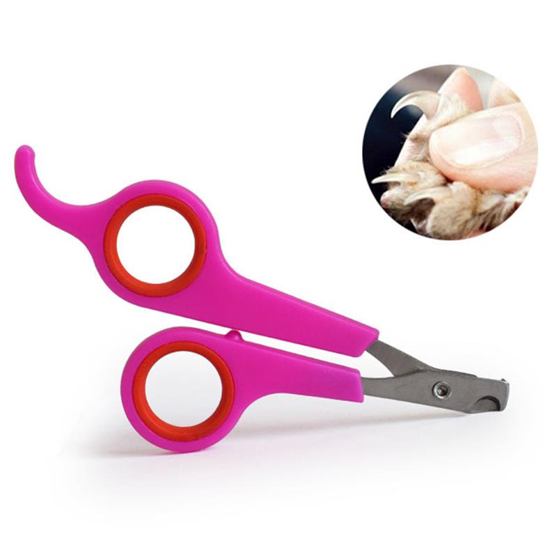 Stainless Steel Pet Dog Cat Nail Clipper Trimmer Claws Scissor Cut Product Pet Nail Safety Cutter Tool Dog Supplies: pink red
