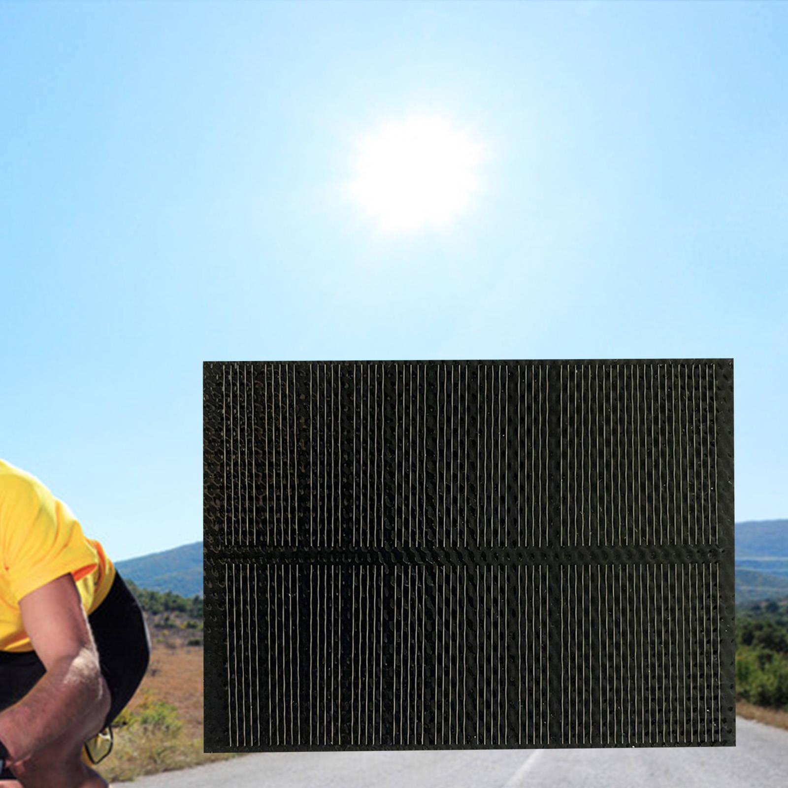 Mini Solar Panel Trickle Charger Monocrystalline Silicon Solar Powered Charger DIY 2W for Travel Light Toys Phone Street Riding