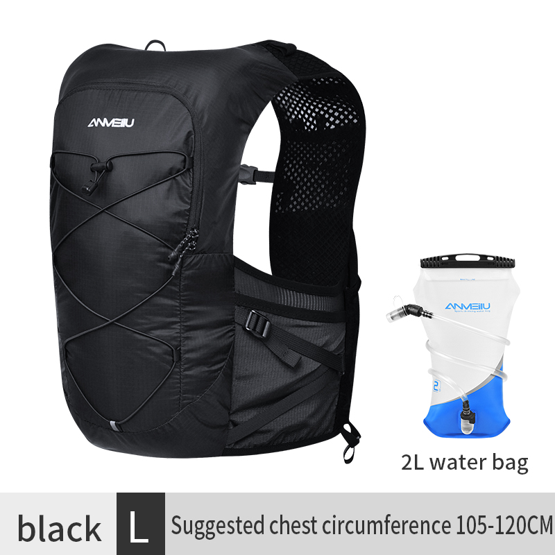 Anmeilu Hardlooprugzak Outdoor Off-road hardlopen Bergbeklimmen Witte waterzak Tas Fietsen Wandelrugzak met grote capaciteit: witte kleur