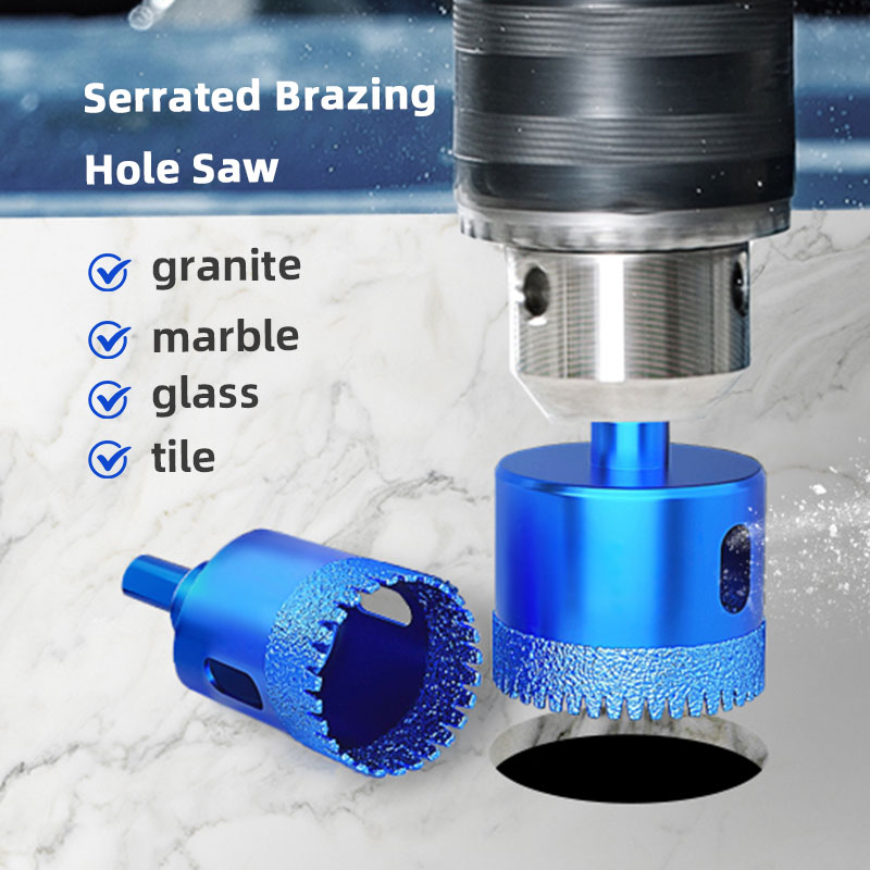 Trangle Gekarteld Droog Boren Gat Opener Diamant Gatenzaag Boor Solderen Opener Boren Marmer Beton Tegels Diamantboor