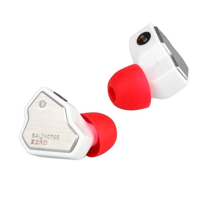 7 Hz Salnotes Zero HiFi 10 mm dynamiczny sterownik douszne słuchawki douszne IEM metalowa membrana kompozytowa magnes N52: WHITE