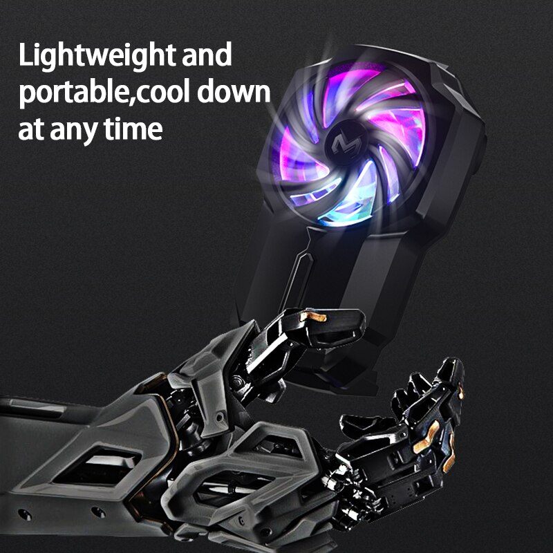 1pc FL05 Mobile Phone Radiator Mobile Phone Live Game Mobile Phone Air-cooled Fast Cooling Device Battery Capacity 700mAh