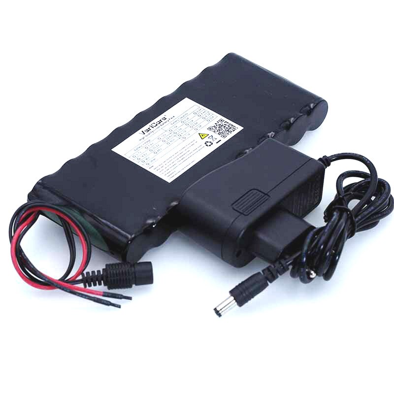 VariCore 12 v 9.8Ah 9800 mah 18650 Oplaadbare Batterij 12 v Bescherming Boord CCTV Monitor batterij + 12.6 v 1A lader