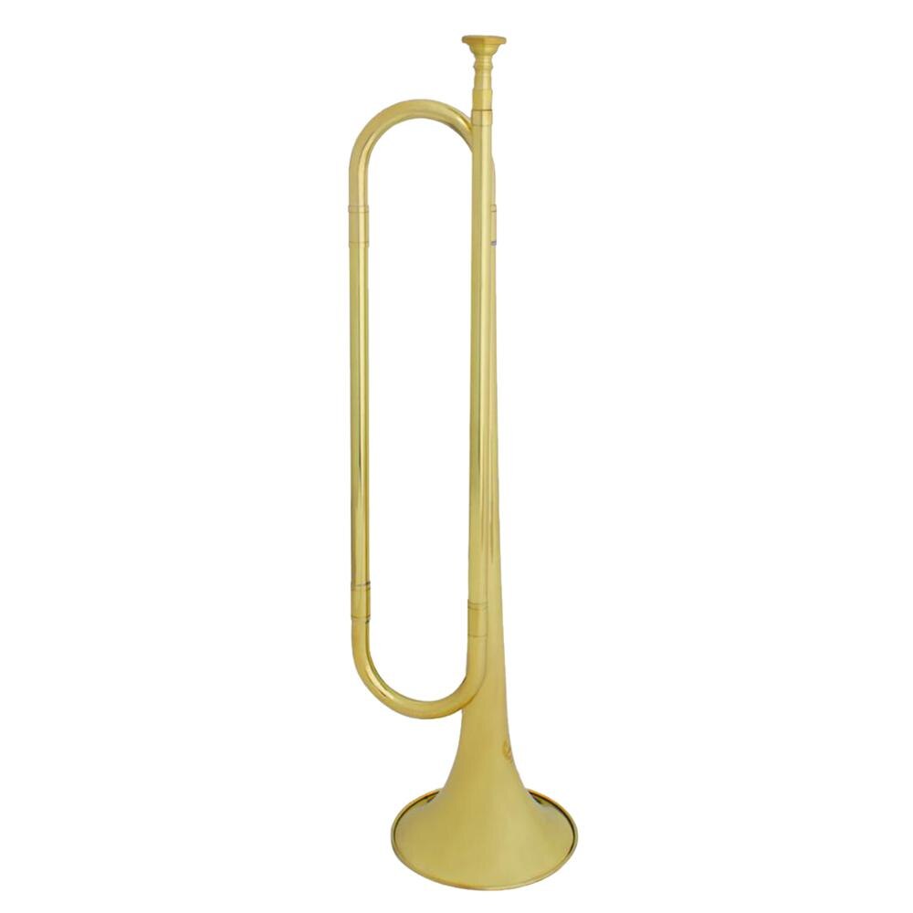 Precise Tone Brass Trumpet Cavalry Trumpet Brass Gold Painted for Student