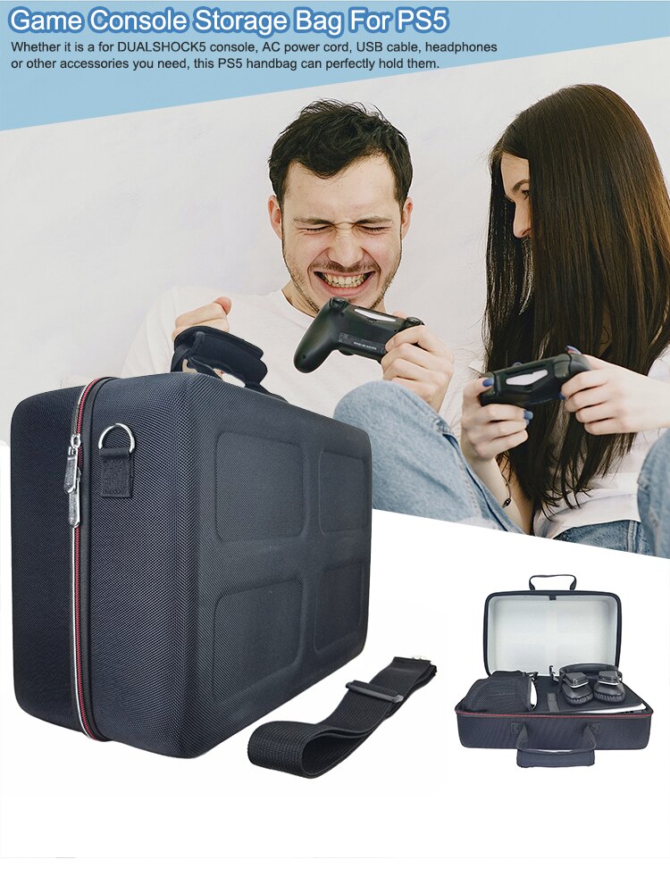 Borsa portaoggetti per Console di gioco borsa portaoggetti per Console di gioco di grande capacità per zaino portatile da viaggio PS5 per accessori PlayStation5