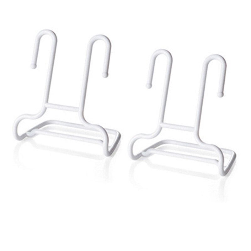 2pcs Shoe Hanger Stretcher Shoes Hanging Storage Finishing Organizer Multi Function Shoe Holder Shelf Sneakers Drying Rack Stand: White Color