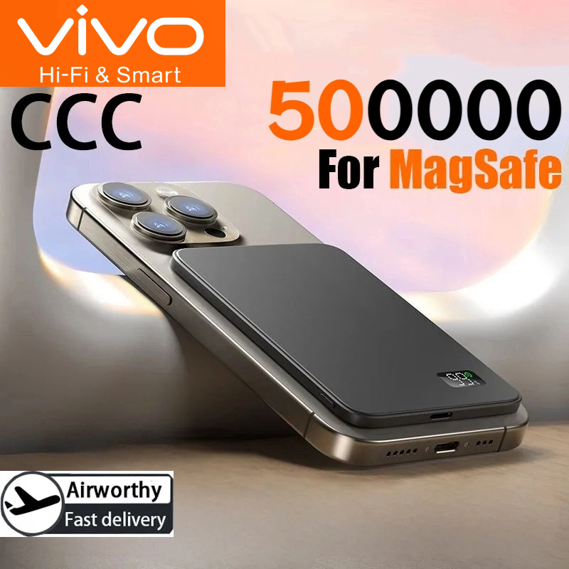 VIVO 50000mAh Ultra Thin Wireless Power Bank For MagSafe Magnetic Fast Charging Portable Battery Display CCC Certification