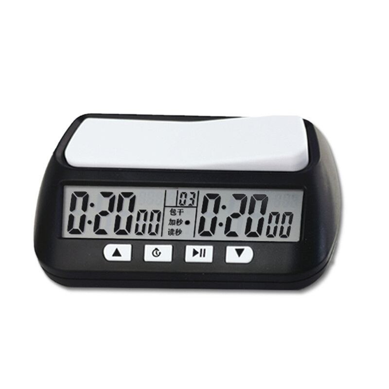 Schaakklok compact digitaal horloge afteltimer elektronisch bordspel bonuswedstrijd urenteller