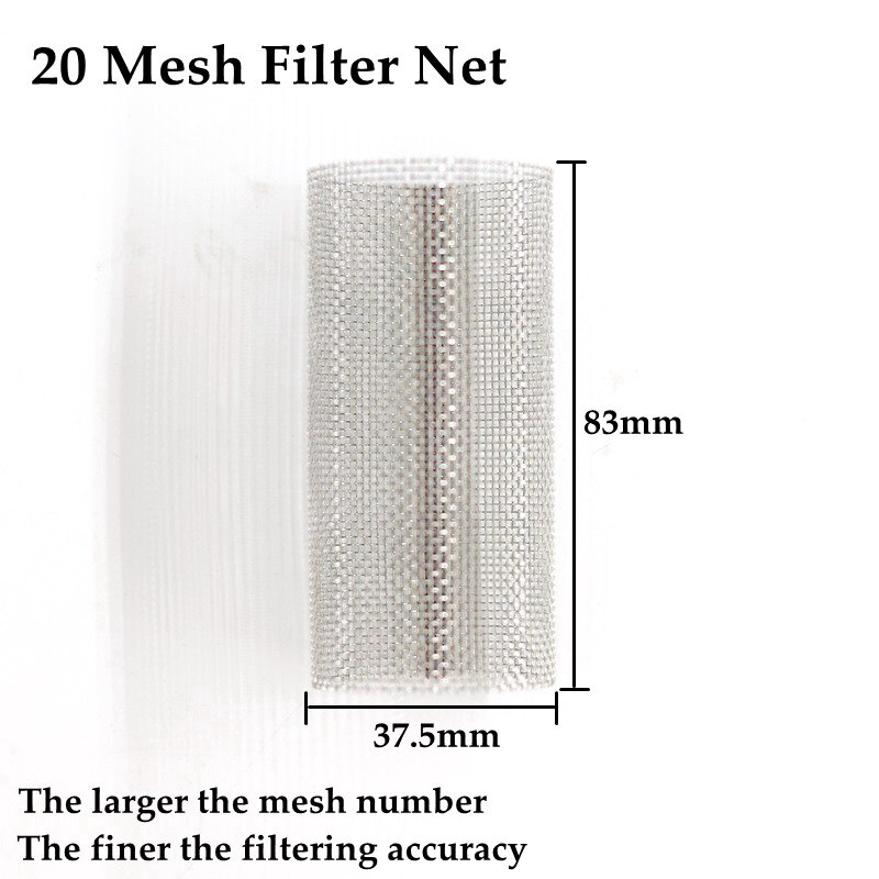 Garden Watering Filter 1&#39;&#39; Male Thread Plastic Irrigation System Impurity Prefilter Aquaculture Household Water Pipe Filter: 20 Mesh Filter Net