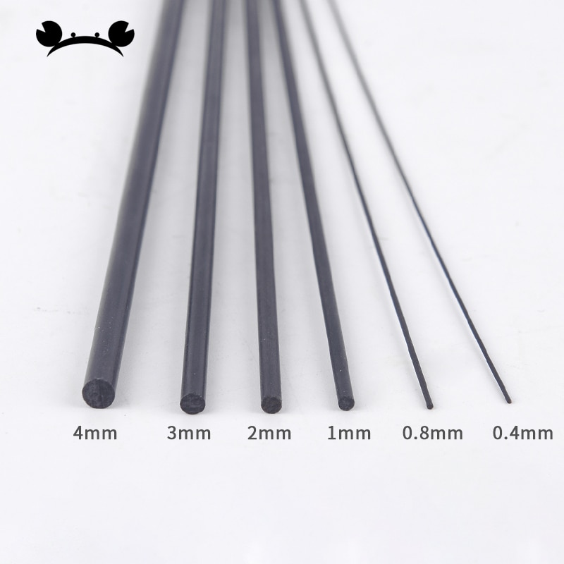 thumbnail interactive-video image 1 of Replacement Part For 1pcs Length 1000mm Carbon Fiber Rods For RC 1 of 2