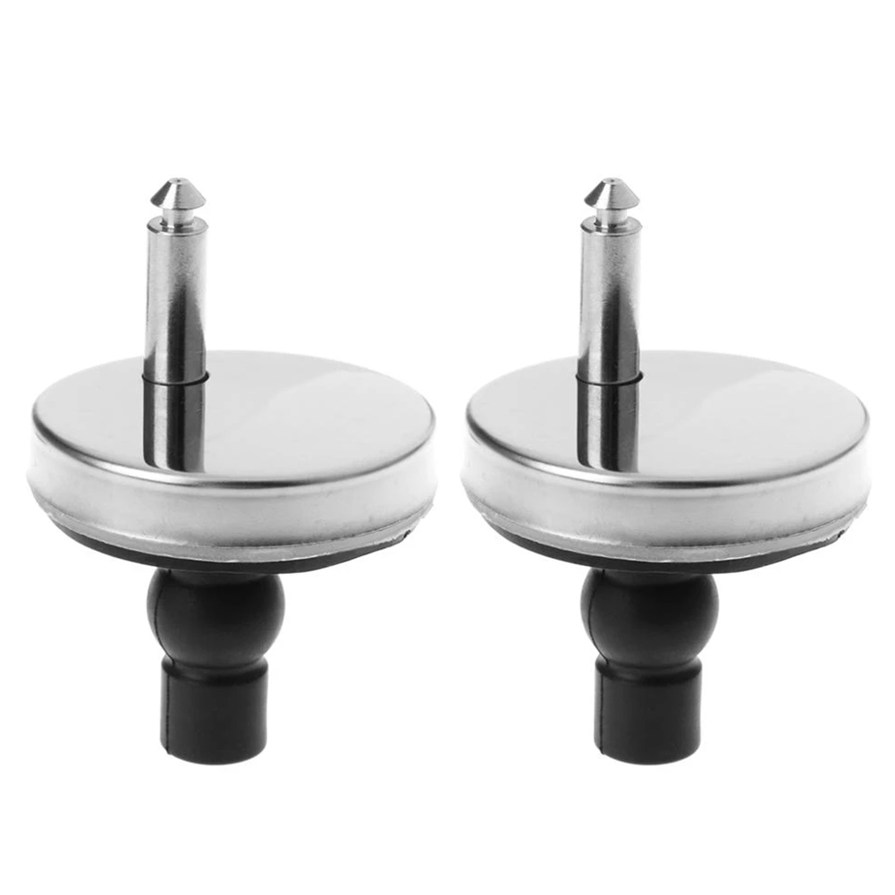 2 stks Toiletbrillen Top Fix Scharnier Toiletbril Scharnieren Soft Close Connector Release Quick Fitting Vervanging Schroef Pin Hardware: WHITE