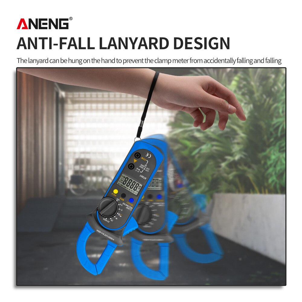 ANENG ST201 Digital Multimeter Clamp Amperemeter Transistor Kondensator Tester Power Test Automotive Spannung Tester