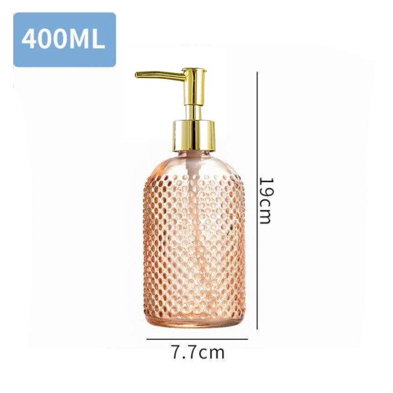 Clear Soap Dispenser Bottle Refillable Liquid Hand Soap Shampoo Dispenser for Bathroom Kitchen: Orange
