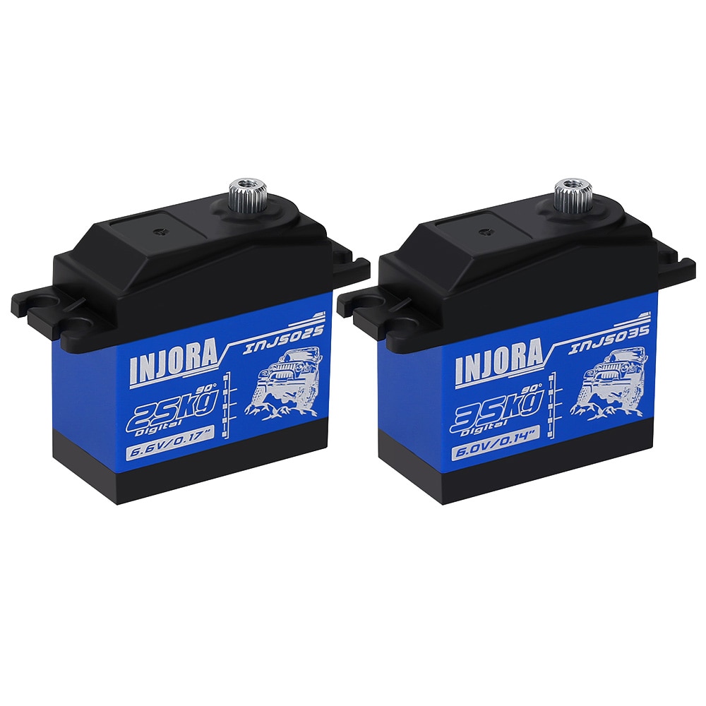 Servomotor Digital INJS025 INJS035 para coche trepador de control remoto a escala 1/10, pieza de actualización, 25KG, 35KG, 1 ud.