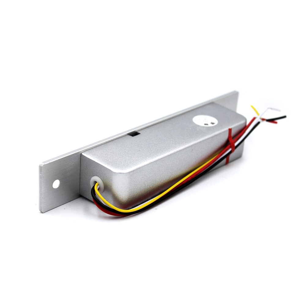 DC 12V Metal Electric Bolt Lock NC Fail Safe Mortise Electronic Access Control Lock Glass Single Door Lock System Door Opener