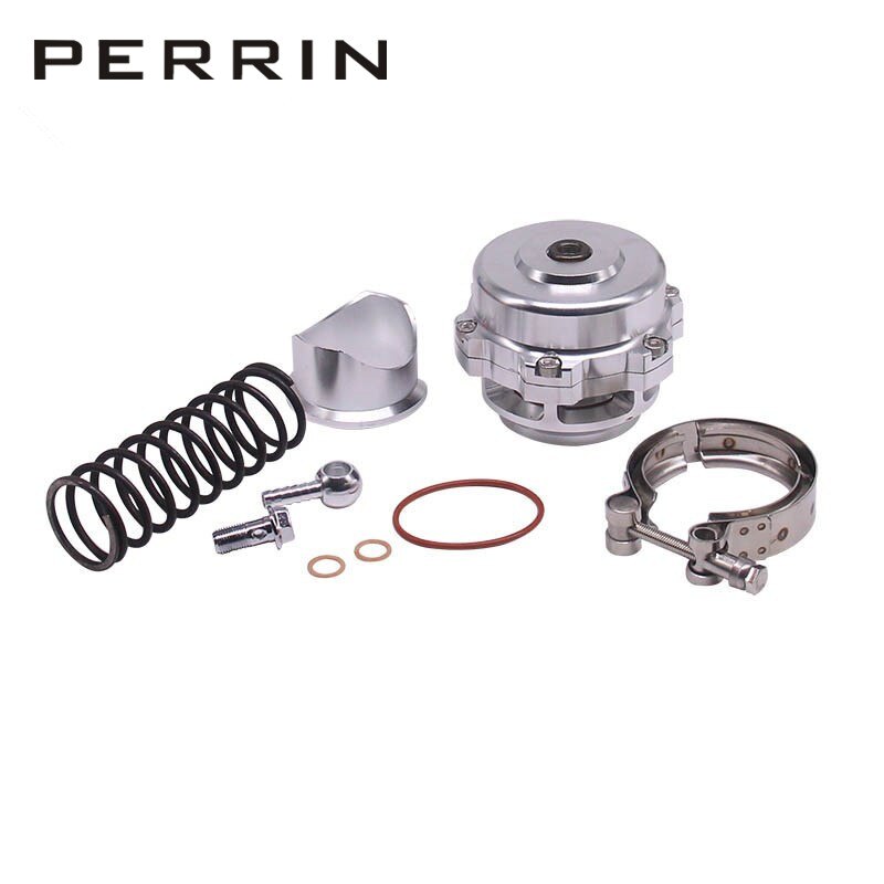 50mm TIAL Blow Off Valve Universal Adjustable turbo Blow Off with Flange: silver without logo