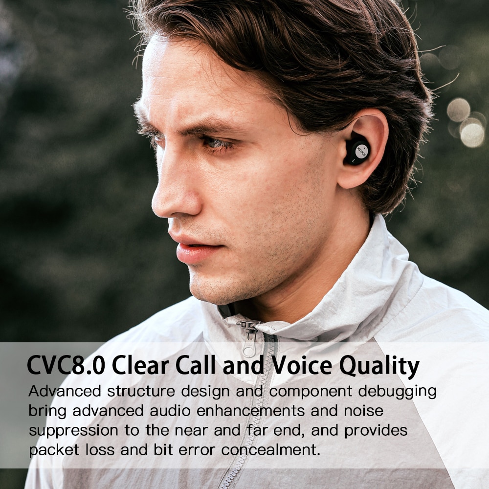 Wavefun-auriculares inalámbricos con Bluetooth, dispositivo de audio AptX, AAC, HIFI, IPX7, resistente al agua, CVC8.0, BT5.0