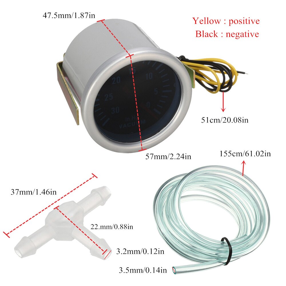 52mm Green Traditional Black Face Oil Pressure Gauge Kit With 1/8 NPT Sensor BAR