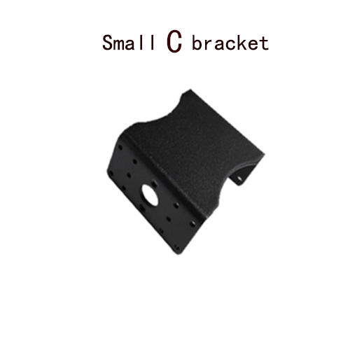 Brazo de Robot negro, accesorio de pieza robótica, plataforma, soporte Servo de viga en U para soporte de rodamiento de dirección Servo estándar, piezas de vapor DIY