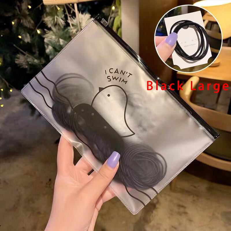 [100 PCS] Basic High Elastic Hair Rope Headdress Rubber Band Hair Rope Female Hair Simple Rubber Band: Hair ring 110-1