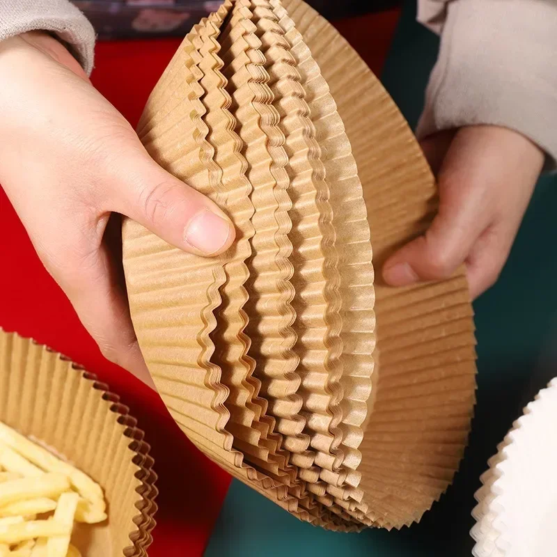50/100 pezzi di carta antiaderente per alimenti, friggitrice ad aria, carta usa e getta, forno a microonde, carta per friggere, cucina, dessert, barbecue, utensili da forno
