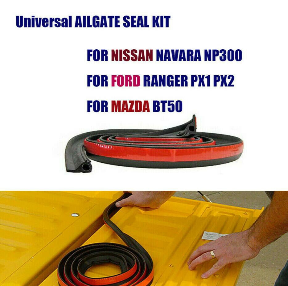 5M 16FT Adhesive Universal Weather Stripping Pickup Truck Bed Rubber Tailgate Seal Kit Tailgate Cover Sound Insulation