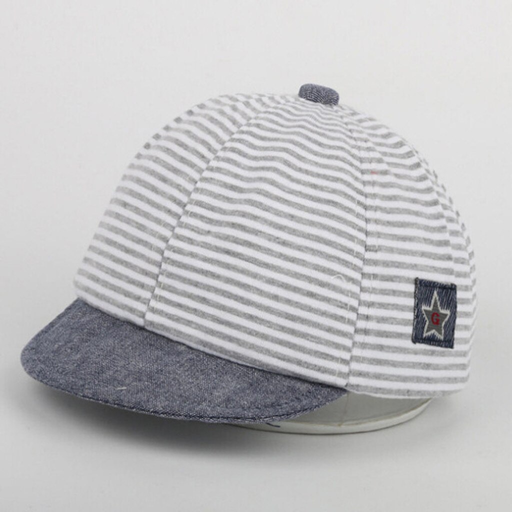 Cappello da bambino in cotone estivo cappello da bambino a righe Casual carino cappellino morbido gronda per bambini ragazze protezione solare cappelli cappellini детские шапки и шапки