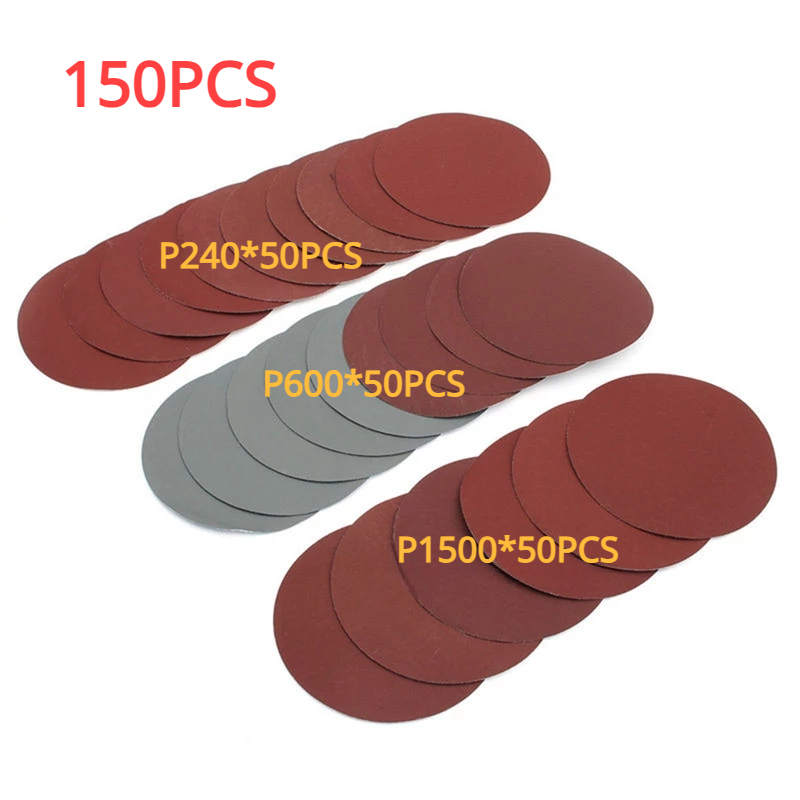 Disque abrasif avec tampon de support, adaptateur de perceuse pour le polissage, le meulage, le ponçage, le disque convertible, le papier abrasif rond, le crochet et la boucle, 5 ", 125mm, 30 pièces par ensemble: GRIS