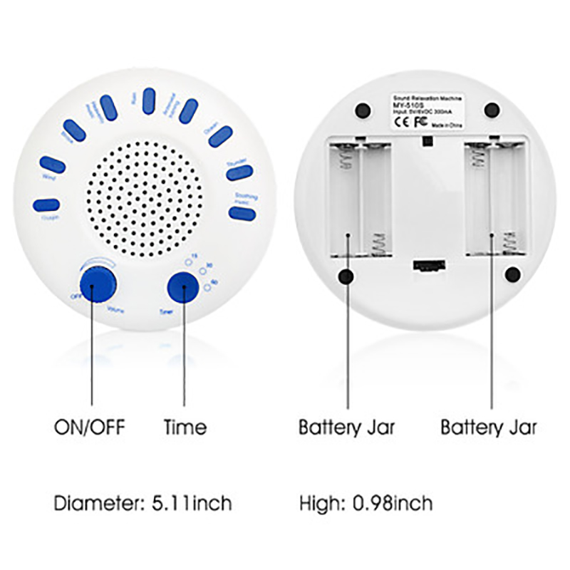 Baby Sleep Sound Machine Witte Ruis Muziek Slaap Machine In Slaap Vallen Makkelijker Multifunctionele Night Elektronische Draagbare Apparaat