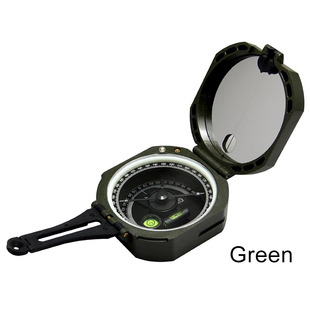 Lens Compass Lens Compass Lightweight Waterproof Hiking Survival Kits Climbing Travel Outdoor Camping Accessories Compass: Army Green