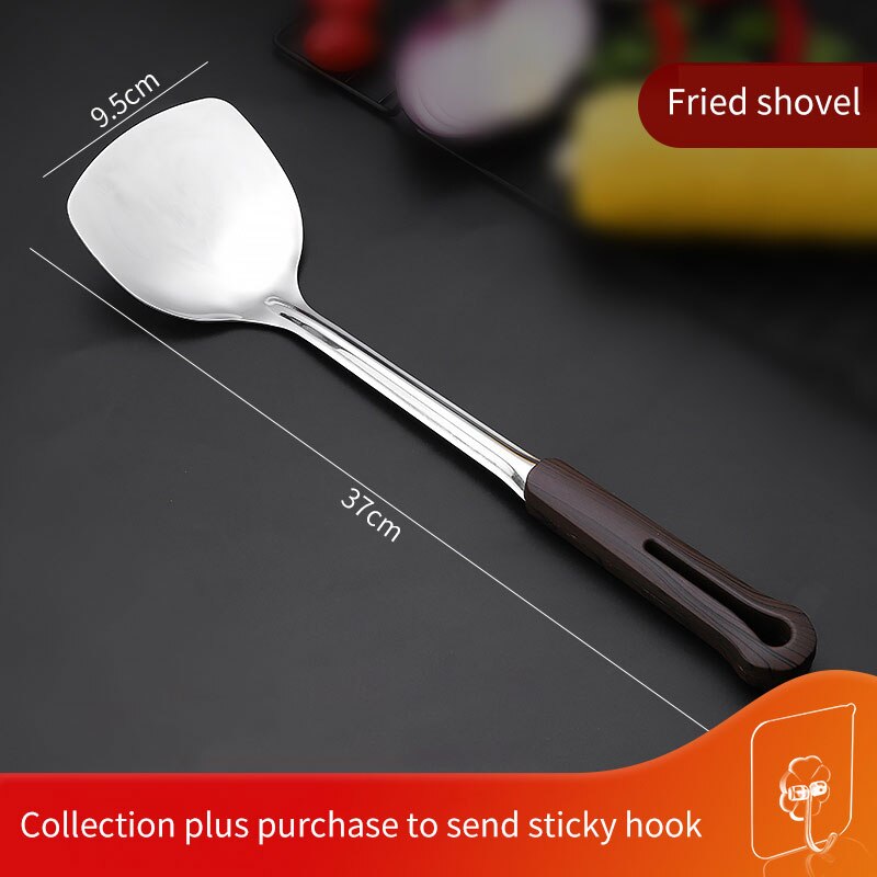 Spatula cooking utensils stainless steel household full set of colander kitchen utensils kitchen spoon cooking shovel soup spoon: Fried shovel